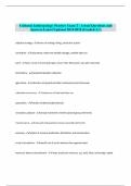 Cultural Anthropology Practice Exam 2 &vert; Actual Questions and Answers Latest Updated 2024&sol;2025 &lpar;Graded A&plus;&rpar;