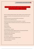Indiana Life and Health Exam Questions With Correct Answers 100&percnt; Verified&period;