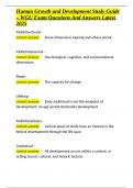 Human Growth and Development Study Guide &ndash; WGU Exam Questions And Answers Latest 2025&period;docx
