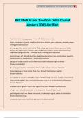 INP FINAL Exam Questions With Correct Answers 100&percnt; Verified&period;