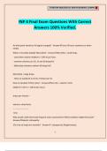 INP 4 Final Exam Questions With Correct Answers 100&percnt; Verified&period;