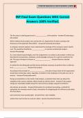 INP Final Exam Questions With Correct Answers 100&percnt; Verified&period;