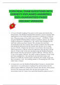 TCRN REAL EXAM QUESTIONS WITH  CORRECT EXPLAINED ANSWERS &vert;&vert;  100&percnt; GUARANTEED PASS&excl;&excl;  A&plus;  <RECENT VERSION> 
