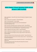 MDA Chapter 8 Exam Questions With Correct Answers 100&percnt; Verified&period;