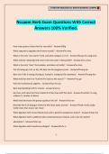 Nccaom Herb Exam Questions With Correct Answers 100&percnt; Verified&period;