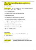 Math 225 Exam -2 Questions And Answers Latest 2025&period;docx