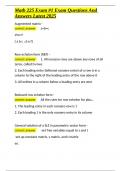 Math 225 Exam -1 Exam Questions And Answers Latest 2025&period;docx
