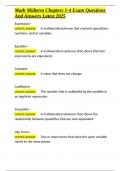 Math Midterm Chapters 1-4 Exam Questions And Answers Latest 2025&period;docx