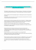 Anthropology 101 Third Exam &vert; Actual Questions and Answers Latest Updated 2024&sol;2025 &lpar;Graded A&plus;&rpar;