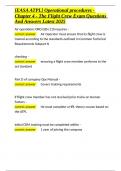 -EASA ATPL- Operational procedures - Chapter 4 - The Flight Crew Exam Questions And Answers Latest 2025&period;docx