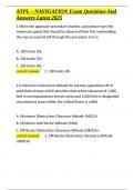 ATPL &ndash; NAVIGATION Exam Questions And Answers Latest 2025&period;docx