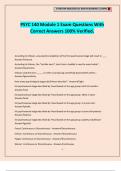 PSYC 140 Module 1 Exam Questions With Correct Answers 100&percnt; Verified&period;