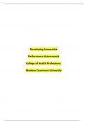 WGU C921 TASK 3&vert;Assessment and Evaluation Strategies for Measuring Student Learning C921 Paper