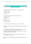 Anthropology 101 Test 1 Review &vert; Actual Questions and Answers Latest Updated 2024&sol;2025 &lpar;Graded A&plus;&rpar;