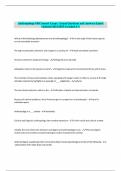 Anthropology 101Connect Exam &vert; Actual Questions and Answers Latest Updated 2024&sol;2025 &lpar;Graded A&plus;&rpar;