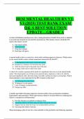 HESI MENTAL HEALTH RN V1- V3 &lpar;2025&rpar; TEST BANK EXAM Q& A BEST SOLUTION  UPDATE&hellip;GRADE A