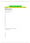 NIH STROKE SCALE GROUP F PATIENT 1-6 NEW UPDATE SPRING 2025&sol;A GRADE  NIH Group F