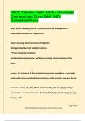 OCN EXAM PACKAGE DEAL QUESTIONS AND VERIFIED DETAILED ANSWERS &vert; 100&percnt; GUARANTEED PASS &vert; ALREADY GRADED A&plus;