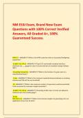 NM ES3J Exam&comma; Brand New Exam Questions with 100&percnt; Correct Verified Answers&comma; All Graded A&plus;&comma; 100&percnt; Guaranteed Success&period;