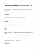 Cisco Networking Academy Chapter &num;1Assessment Test Questions And Answers Guaranteed For Pass&period;