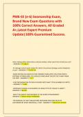 PMK-EE &lpar;e-6&rpar; Seamanship Exam&comma; Brand New Exam Questions with 100&percnt; Correct Answers&comma; All Graded A&plus;&comma;Latest Expert Premium Update&vert;100&percnt; Guaranteed Success&period;
