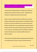 NR222 Health and Wellness Final Exam Q&A 100&percnt; Guaranteed Pass