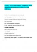 Crossfit level 1 participant handbook Exam Questions And Answers Latest Update 2025&period;docx