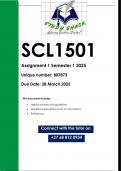 SCL1501 Assignment 1 &lpar;QUALITY ANSWERS&rpar; Semester 1 2025