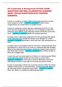 Ati leadership practice ACTUAL EXAM Bundle