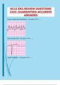 PACKAGE DEAL FOR THE ACLS EXAM QUESTIONS &vert;GUARANTEED ACCURATE ANSWERS &lpar;ACTUAL&rpar;