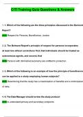 CITI Training Quiz &lpar;Latest 2025 &sol; 2026 Update&rpar; Questions and Verified Answers &vert; 100&percnt; Correct &vert; Grade A&plus;