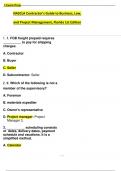 1 Exam Prep NASCLA Contractor-s Guide to Business&comma; Law&comma; and Project Management&comma; Florida 1st Edition  questions and answers  2025