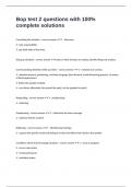 Bop test 2 questions with 100&percnt; complete solutions 
