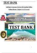 Test Bank For Auditing and Assurance Services 4th Canadian Edition by Messier&comma; &lpar;Ch 1 to 21 Covered&rpar; > Download as a Pdf File <