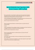 Special Relativity Exam Questions With Correct Answers 100&percnt; Verified&period;