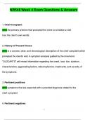 Exam &colon; NR548&sol; NR 548 &lpar;NEW Update 2025 &sol; 2026&rpar; Psychiatric Assessment for the PMHNP &vert;Weeks 4 &vert; Complete Guide with Questions and Verified Answers&vert; 100&percnt; Correct- Chamberlain&period; NR548 Exam 1-10 study guide Chamberlain 2025&period; NR 548 Week 1-8 complete course mate