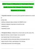 NR 548 &sol; NR 548 Exams BUNDLED Chapter 1-6 Week 1-8 Covered 2025 Psychiatric Assessment for the PMHNP Complete Guide with Questions and Verified Answers&vert; 100&percnt; Correct- Chamberlain&period; NR548 Exam 1-10 study guide Chamberlain 2025&period; NR 548 Week 1-8 complete cour