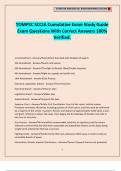 TOMPSC SCCJA Cumulative Exam Study Guide Exam Questions With Correct Answers 100&percnt; Verified&period;
