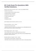 DC Code Exam Pre Questions With Verified Solutions&period;