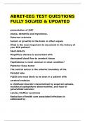 ABRET-EEG TEST QUESTIONS FULLY SOLVED & UPDATED
