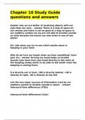 Chapter 10 Study Guide questions and answers