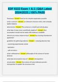 EDF 6222 Exam 1 & 2 &vert; Q&A Latest 2024&sol;2025 &vert; 100&percnt; PASS