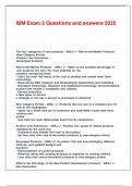 IBM Exam 2 Questions and answers 2025&period;