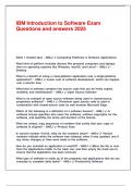IBM Introduction to Software Exam Questions and answers 2025&period;