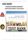 Test Bank For Essentials of Pediatric Nursing&comma; 5th Edition by Kyle&comma; &lpar;Ch 1 to 29 Covered&rpar; > Download as a Pdf File <