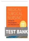 TEST BANK for Medical-Surgical Nursing&colon; Concepts for Clinical Judgment and Collaborative Care 11th Edition by Donna D&period; Ignatavicius&comma; All chapters 1 - 74 UPDATED STUDY GUIDE 2026&period;