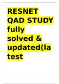 RESNET QAD STUDY fully solved & updated&lpar;latest verified version&rpar;&period;