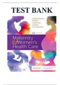 TEST BANK FOR MATERNITY AND WOMENS HEALTH CARE 12TH EDITION BY LOWDERMILK ALL CHAPTERS COVERED QUESTIONS AND ANSWERS GRADED A&plus; &vert;LATEST UPDATE&vert; &vert;100&percnt; VERIFIED&vert; &vert;2025-26&vert;
