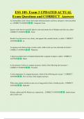 ESS 105- Exam 3 UPDATED ACTUAL  Exam Questions and CORRECT Answers