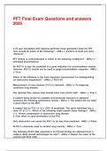 PFT Final Exam Questions and answers 2025&period;